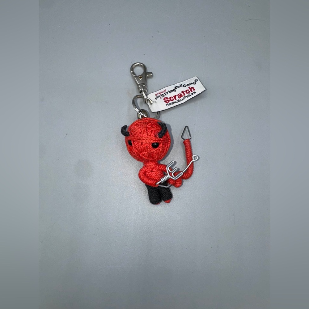 String doll Scratch keychain
